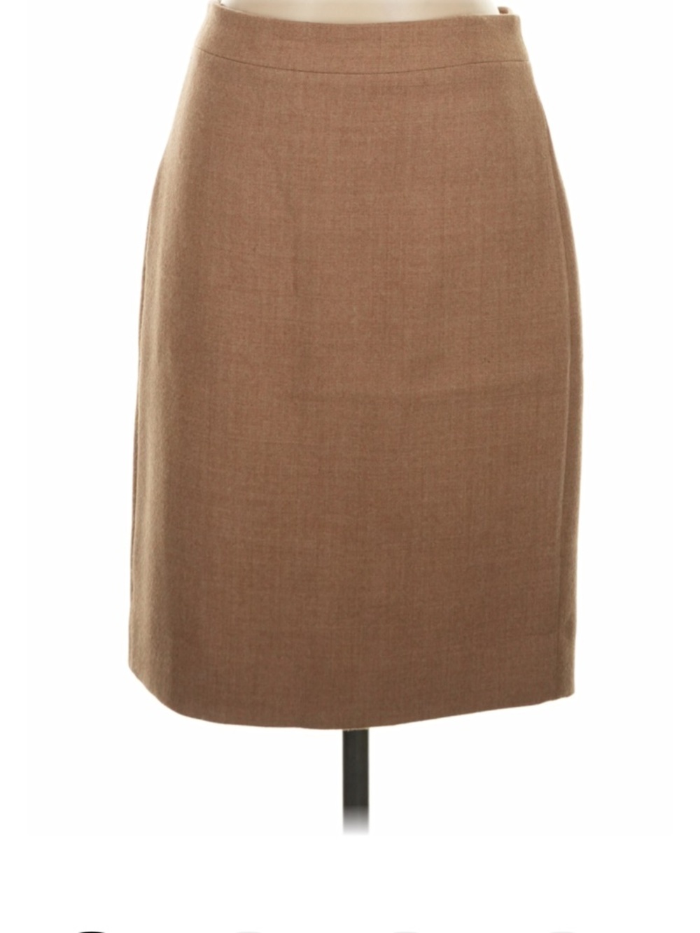 100% wool j crew High-Waist Pencil Skirt in Camel